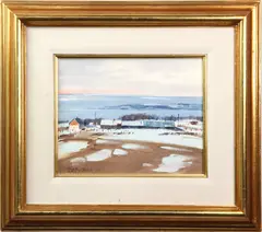 Les Eboulements by Terry Tomalty, oil on masonite, sold Jan 2023