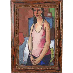 Moment at Home by Rip Matteson, 2005, oil on canvas, sold Jan 2023