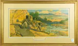 Untitled by Robert Wesley Amick, lithograph, sold Jan 2023