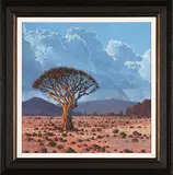 Quivertree in a Landscape by Richard Beyleveldt, oil on canvas mounted on board, sold Dec 2024