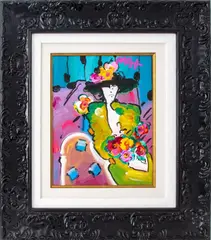 Brown Lady by Peter Max, 2017, Acrylic on Canvas, sold Sep 2024