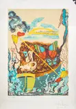 Dawn (Six of Swords) by Salvador Dalí, 1977, Lithograph in Colors on Paper, sold Sep 2024