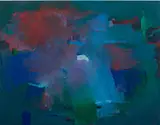 Abstract Composition by Robert O'Meara, Oil on Canvas, sold Sep 2024