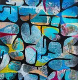 Desert by Miles Debas, 2014, Mixed Media on Board, sold Sep 2024