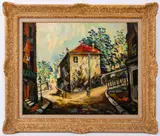 Maison de Berlioz a Montmartre by Pierre Jean Dumont, Oil on Canvas, sold Oct 2024