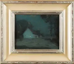 Untitled by John F. Carlson, oil on wood panel, sold Feb 2026