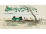 Untitled by Henri Lebasque, watercolor, sold Jun 2023