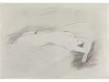 Liegender Weiblicher akt by Paul César Helleu, pencil, offered Dec 2023