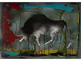 Toro by Luis Guevara Moreno, acrylic, sold Jun 2019