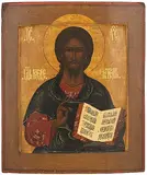 Russisch, um 1800 by Christus Pantokrator, tempera, offered Mar 2020