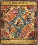 Russisch, 19.Jh by Gottesmutter unverbrennbarer Dornbusch, tempera, offered Mar 2020