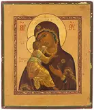 Russisch, 19.Jh by Gottesmutter von Wladimir, tempera, offered Mar 2020