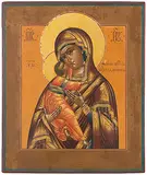 Russisch, 19.Jh by Gottesmutter von Wladimir, tempera, sold Mar 2020