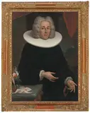 Portrait Hans Conrad Gossweiler, 1724 by Johann Simmler, oil on canvas, sold Mar 2020
