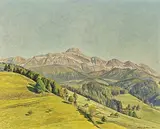 Säntislandschaft", 1941 by Hans Arnold Zeller, oil on board, sold Mar 2020