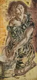 Kniende Frau, 1962 by Hans Erni, oil on canvas, sold Mar 2020