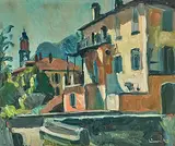 Verscio by Carl Walter Liner, 1947, oil on board, offered Mar 2020