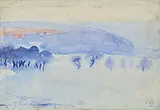 Landschaft by Cuno Amiet, 1901, watercolor, sold Mar 2020