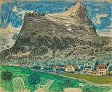 Grindelwald by Alois Carigiet, 1944, pastel, sold Mar 2020