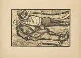 Le Repos des faucheurs by Edouard Vallet, 1913, etching, offered Mar 2020