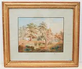 Im Hardwald bei Basel by Umgebung Basel, watercolor, offered Mar 2020