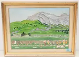 Alpaufzug by Johannes Blatter, gouache, sold Mar 2020