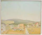 Zollikerberg im Vorfrühling, 1942 by Werner Frei, oil on board, offered Mar 2020