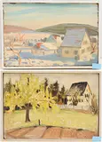 Zollikerberg im Frühling, 1944 by Werner Frei, oil, offered Mar 2020