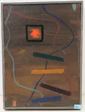 Ohne Titel, um 1951 by Werner Frei, oil on board, offered Mar 2020