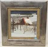 Winterlandschaft by Thys Kathy, oil on canvas, sold Mar 2020