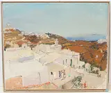 Blick auf Sifnos, 1981 by Henri Schmid, oil on canvas, sold Mar 2020