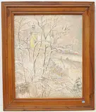Wintertag, 1980 by Elsa von Tobel, oil on canvas, sold Mar 2020