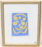 Cherubim by Ferdinand Gehr, 1963, color woodcut, sold Mar 2020