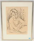 Junge Frau by Wilhelm Gimmi, ink, sold Mar 2020