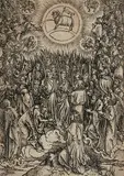 Lobgesang der Auserwählten im Himmel by Albrecht Dürer, woodcut, sold Dec 2019