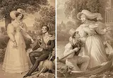 Gegenstücke by Johann Ender, watercolor, offered Dec 2019