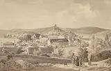 Pappenheim an der Altmühl by Carl August Lebschée, watercolor, sold Dec 2019