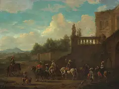 Nachfolger des 18.Jhs by Philips Wouwerman, oil on panel, offered Dec 2019