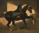 Umkreis Pferd im Profil by Théodore Géricault, oil on canvas, sold Dec 2019