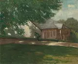 Anischt eines Landhauses by Alois Kalvoda, oil on canvas, sold Dec 2019