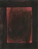 Vor Dunkelrot by Fritz Winter, 1932, oil on paper, sold Dec 2019
