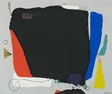 Montaru by Willi Baumeister, 1953, color screenprint, sold Dec 2019