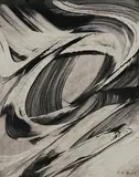 HYLL by Karl Otto Götz, 1958, watercolor, sold Dec 2019