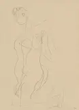 Femme agenouillée by Henri Laurens, pencil, offered Dec 2019