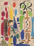 L'Atelier de Cannes by Pablo Picasso, 1956, color lithograph, sold Dec 2019