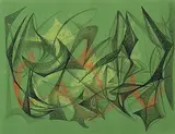 Ohne Titel by Bernard Schultze, 1949, pastel, sold Dec 2019