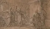 Petrus wird aus dem Gefängnis befreit by Frankreich, 2.Hälfte 18.Jh., chalk, sold Dec 2019