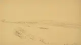Die Elbe bei Birkwitz by Robert Kummer, pencil, sold Dec 2019