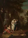 Kopie "La Bonne Aventure by François Boucher, oil on canvas, sold Dec 2019