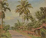 Landschaft auf Java by Karl Viktor Mayr, 1931, oil on canvas, offered Dec 2019